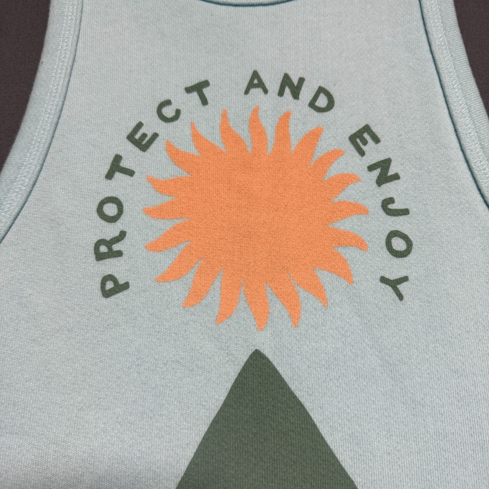 Free People Movement Graphic Tank Top Womens S Blue Athleisure Yoga Activewear - Picture 2 of 10